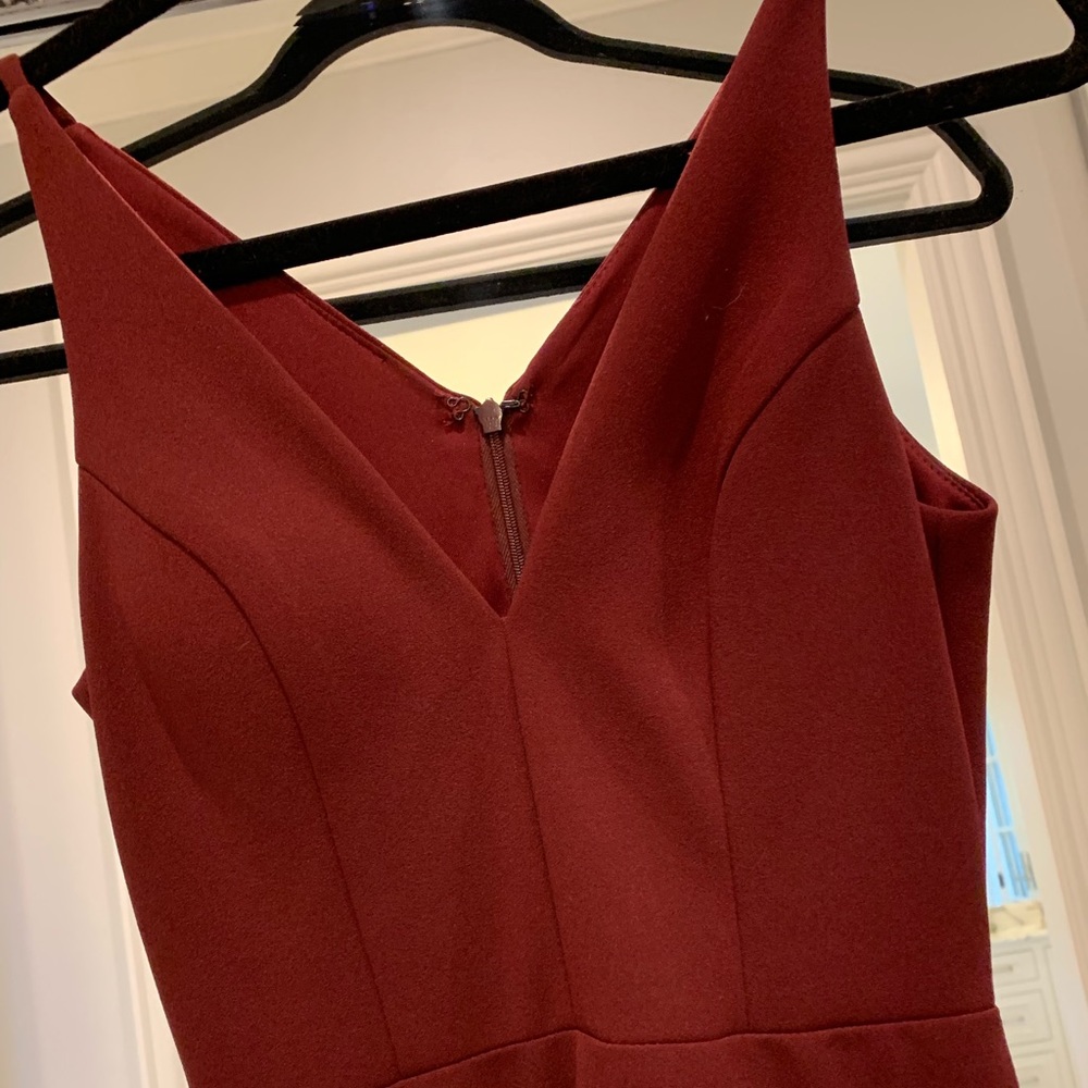 BHLDN WINE EVENING GOWN